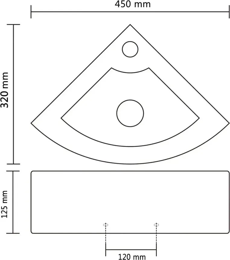 Srebrna narożna umywalka nablatowa F7-L04