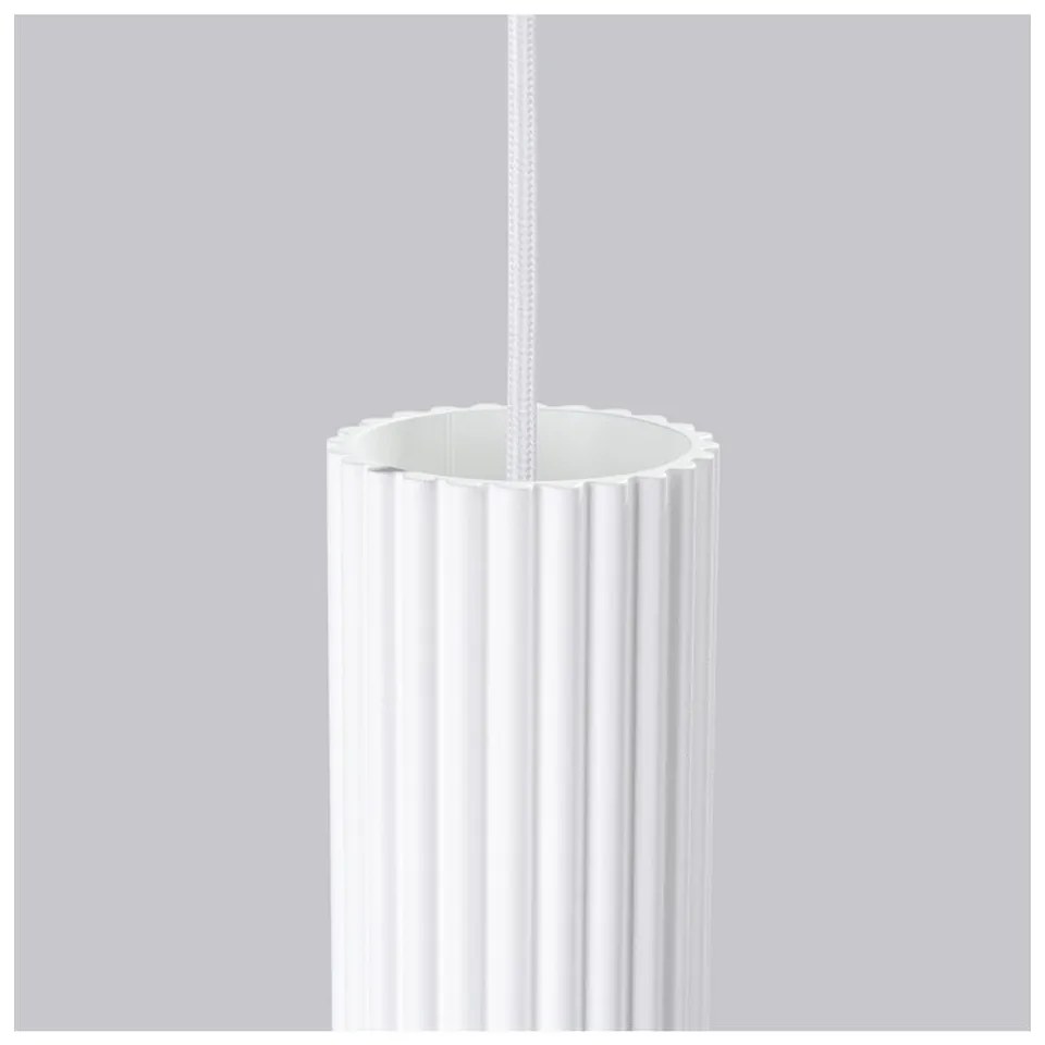 Biała lampa wisząca Gleam – Sollux