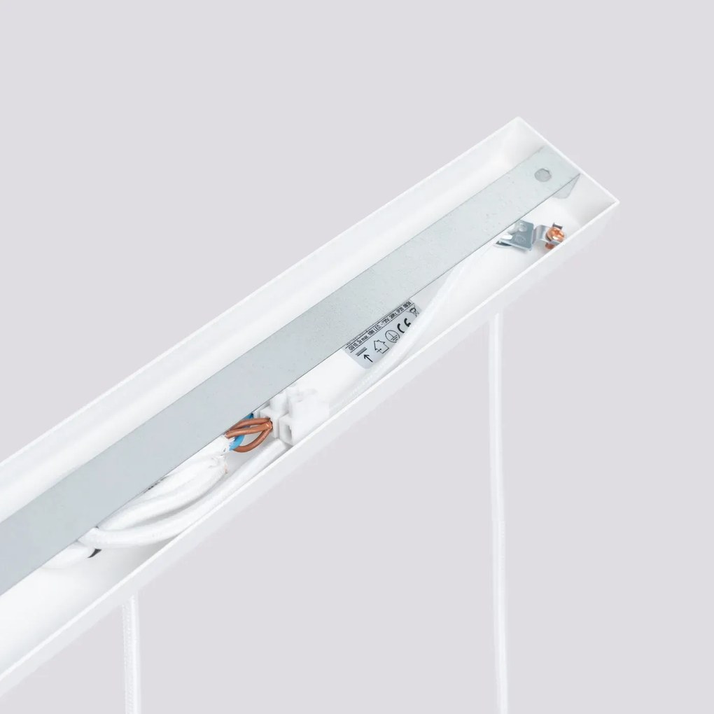 Lampa wisząca KARBON 3L biała ryflowana SOLLUX LIGHTING