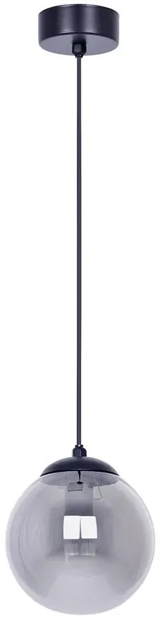 Grafitowa lampa wisząca z okrągłym kloszem - A216 G3-L61