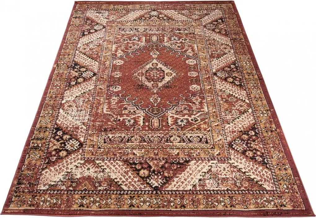 Brązowy dywan orientalny D0-D63