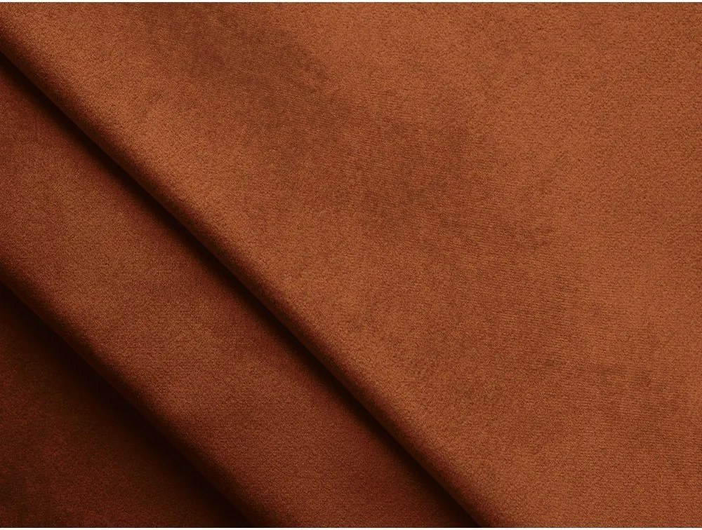Aksamitna sofa w kolorze terakoty 174 cm Lani – Makamii