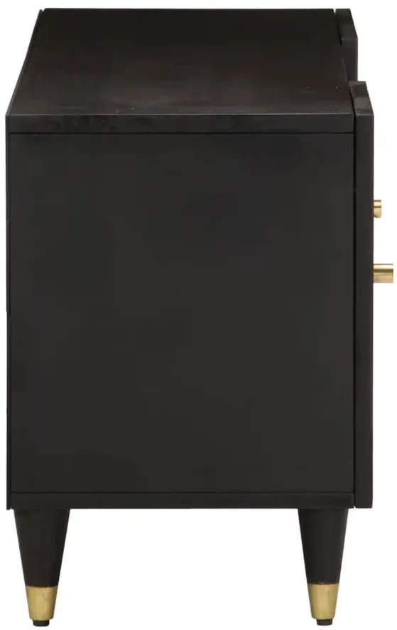 Czarna niska szafka pod telewizor T1-M09