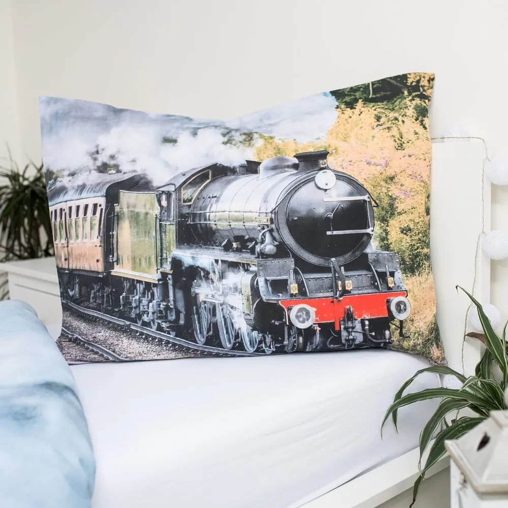 Bawełniana pościel dziecięca jednoosobowa 140x200 cm Train – Jerry Fabrics