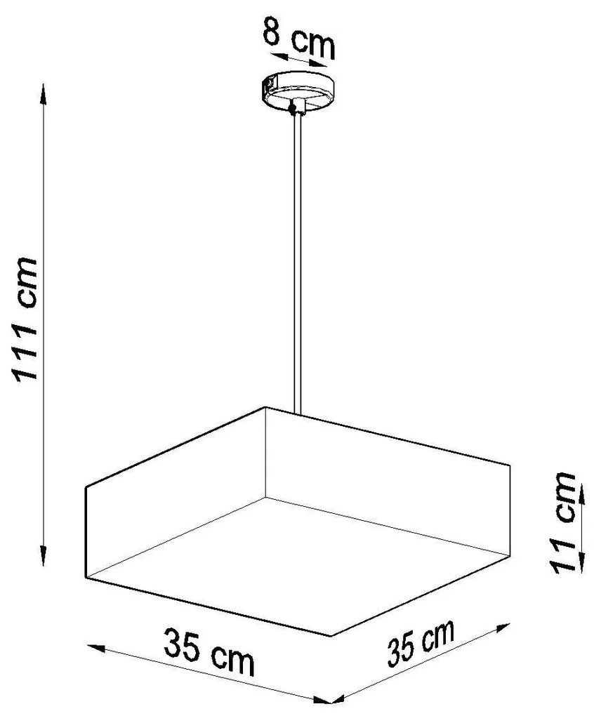 Lampa wisząca HORUS 35 czarna SOLLUX LIGHTING