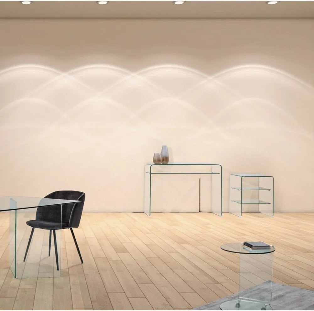 Szklana konsola 35x110 cm Iride – Bizzotto