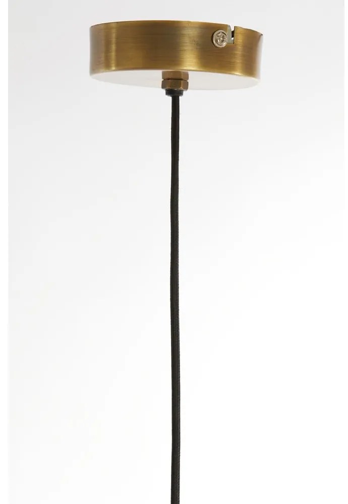 Lampa wisząca w kolorze brązu z metalowym kloszem ø 26 cm Yaelle – Light &amp; Living