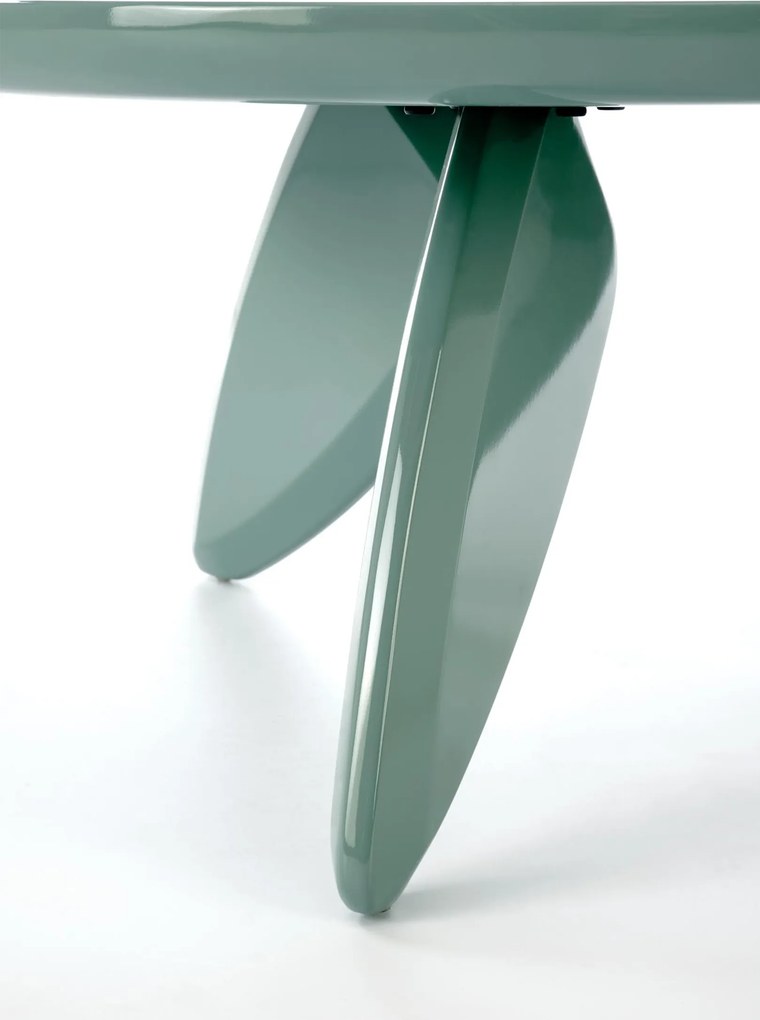 Stolik kawowy okrągły Lumis 80 cm - niebieski