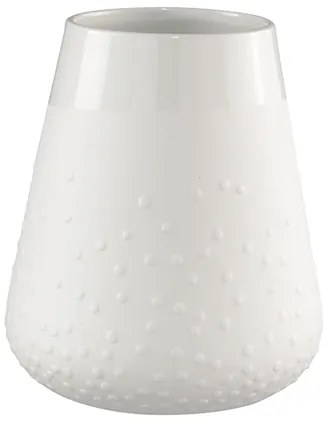 Biała porcelanowa waza DOTS