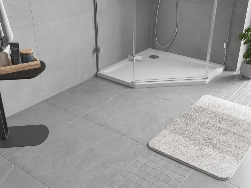 Mexen Flow brodzik pięciokątny slim 90 x 90 cm, biały połysk - 46P109090
