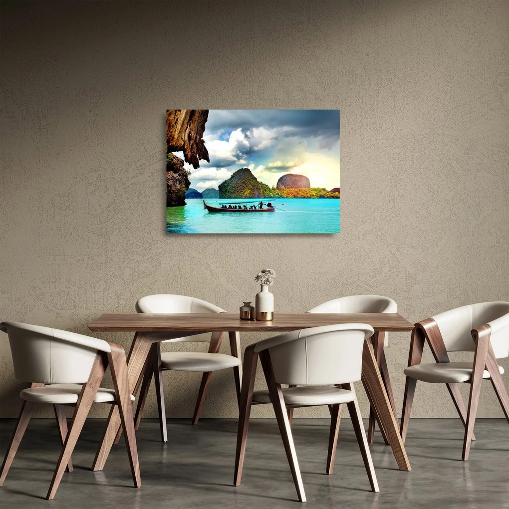 Obraz na szkle - Zatoka Phang Nga (70x50 cm)
