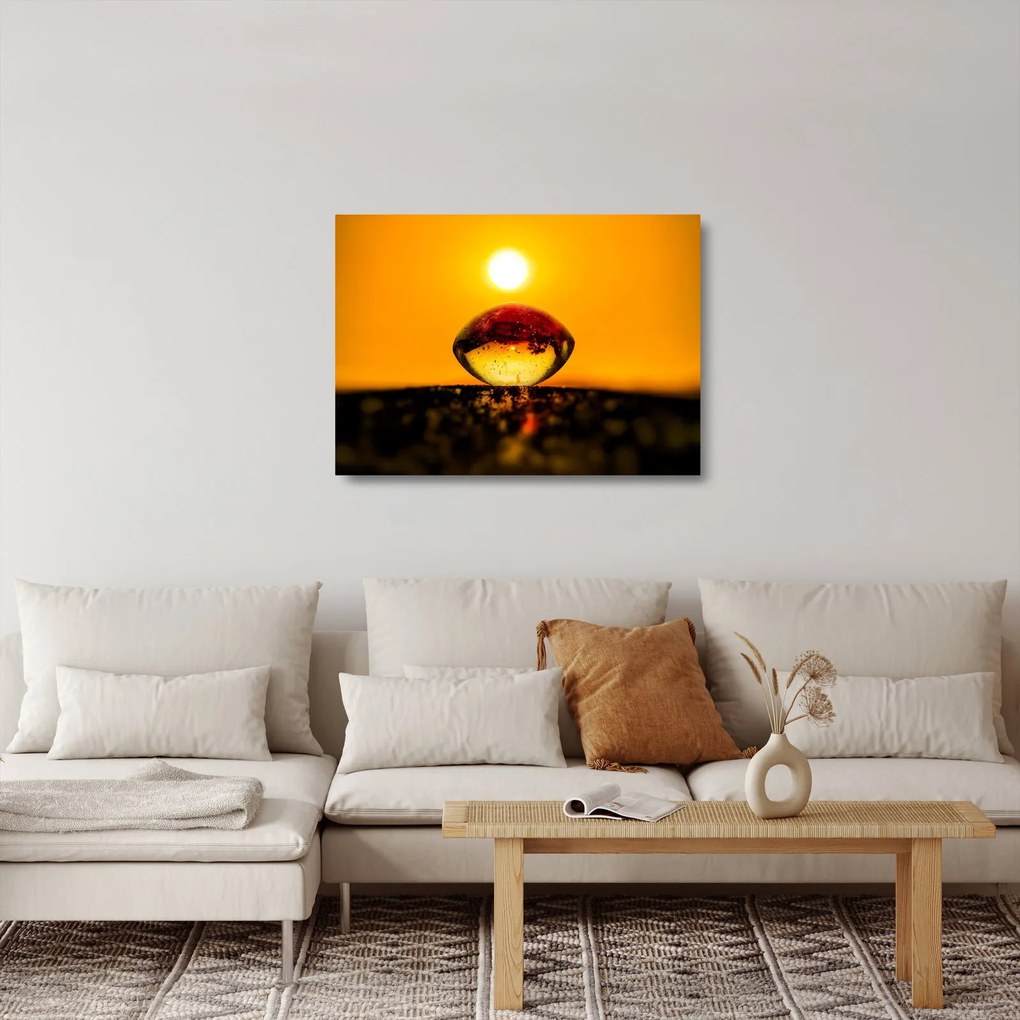 Obraz na szkle szklanej kropli (70x50 cm)