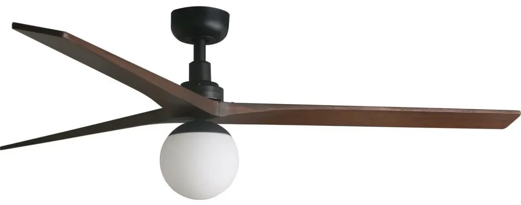 FARO 34276WT-11L - Wentylator sufitowy KLIM L 1xE27/15W/230V drewno/czarny śr. 150 cm WT+pilot