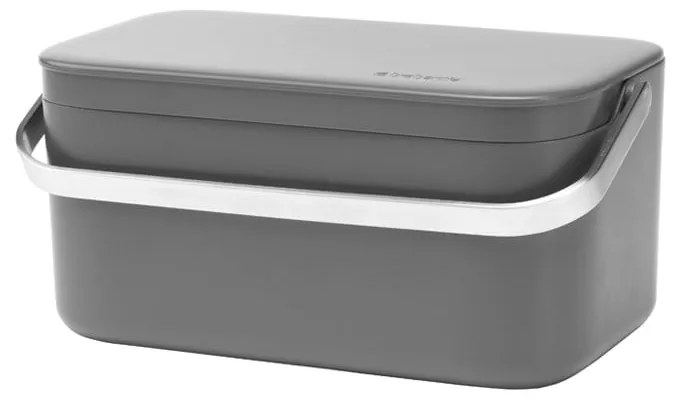 Ciemnoszary pojemnik na odpadki organiczne 1,8 l SinkSide – Brabantia
