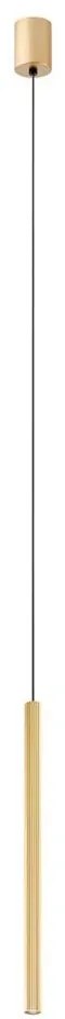 Redo 01-3857 - LED lampa wisząca na lince NIKOS LED/8W/230V CRI 90, średnica 6 cm, złota