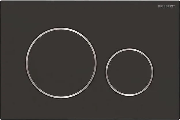 Geberit 115.882.14.1 - Przycisk spłukujący Sigma20 24,6x16,4 cm czarny mat