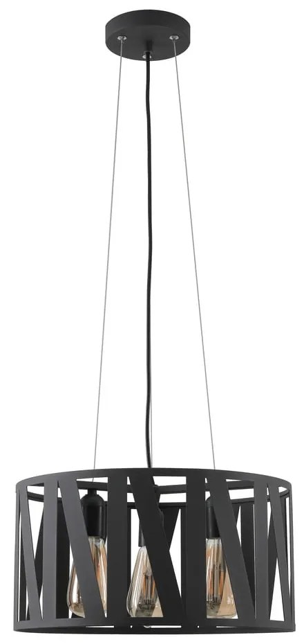 Czarna lampa wisząca z metalowym kloszem ø 39,5 cm Melody – GTV