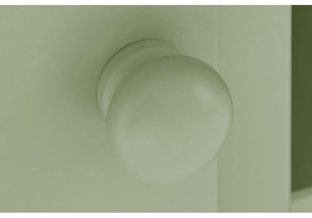 Jasnozielona szafka z litego drewna sosnowego 90x90 cm Bertram – Støraa