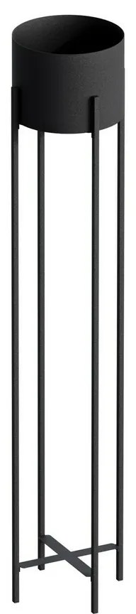 Metalowy stojak na kwiaty GED-024 SLIM, czarny