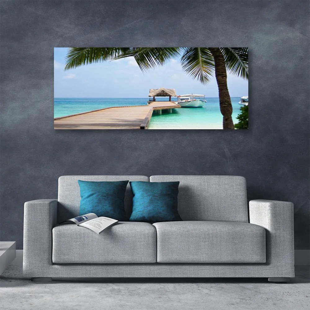 Obraz na płótnie Stalowy Gigant nad Zatoką