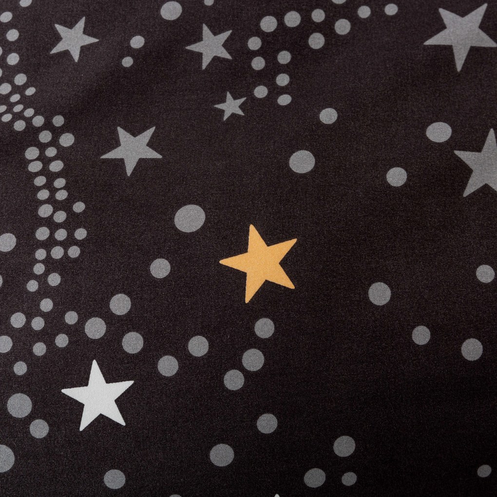PrzytulneMieszkanie.pl PrzytulneMieszkanie.pl Flanelowa pościel z mikrofibry STELLAR ciemnoszara Rozmiar pościeli: 70 x 90 cm | 140 x 200 cm