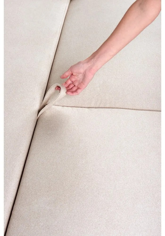 Beżowa sofa rozkładana Bonami Selection Pop