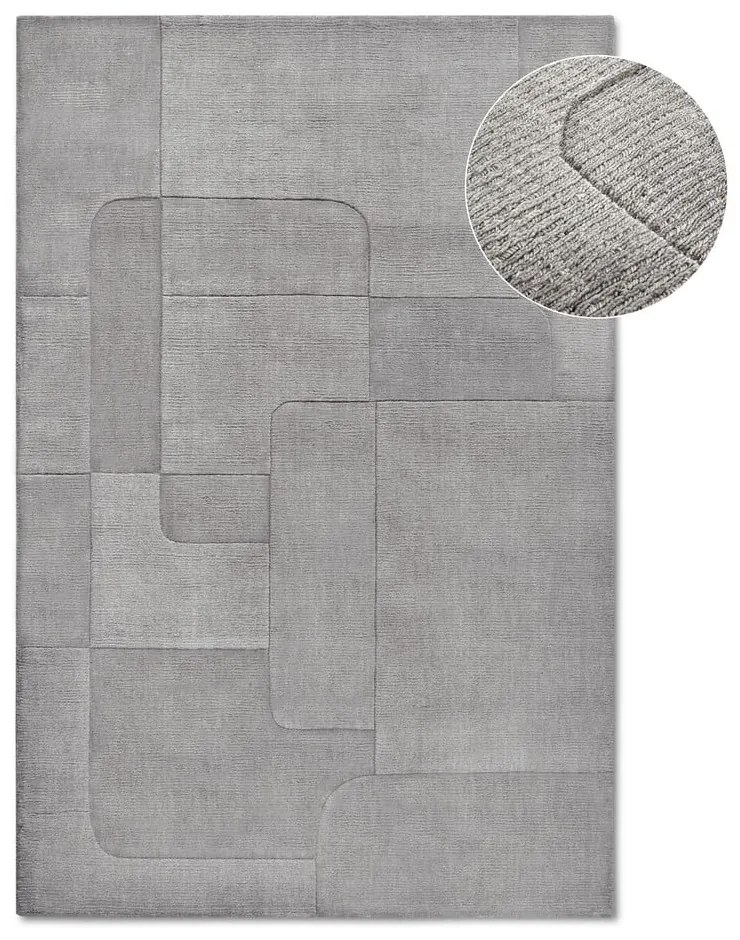 Szary wełniany dywan tkany ręcznie 190x280 cm Charlotte – Villeroy&amp;Boch