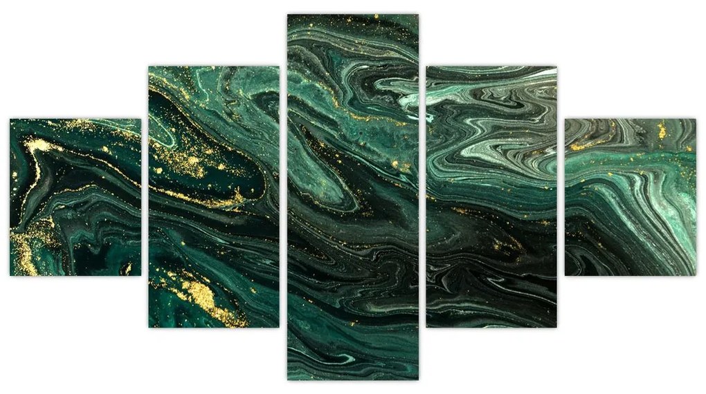 Obraz - Zielony marmur (125x70 cm)