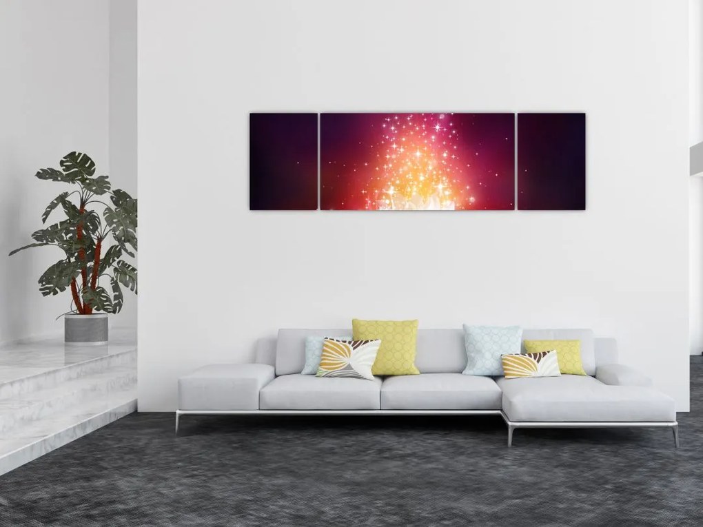 Obraz kwiatu lotosu (170x50 cm)
