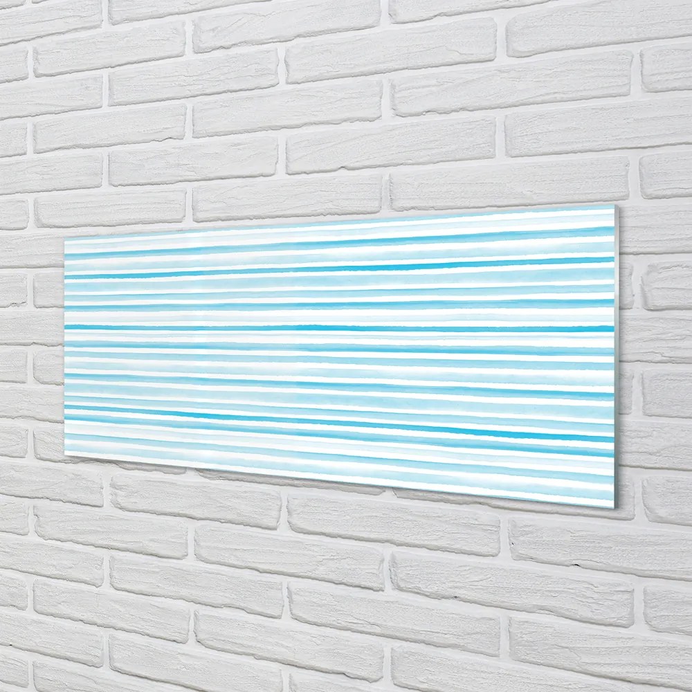 Panel Szklany Marynarskie Niebieskie Paski