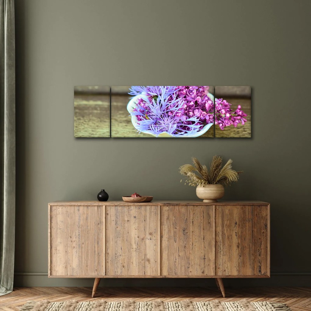 Obraz - fioletowa roślina (170x50 cm)