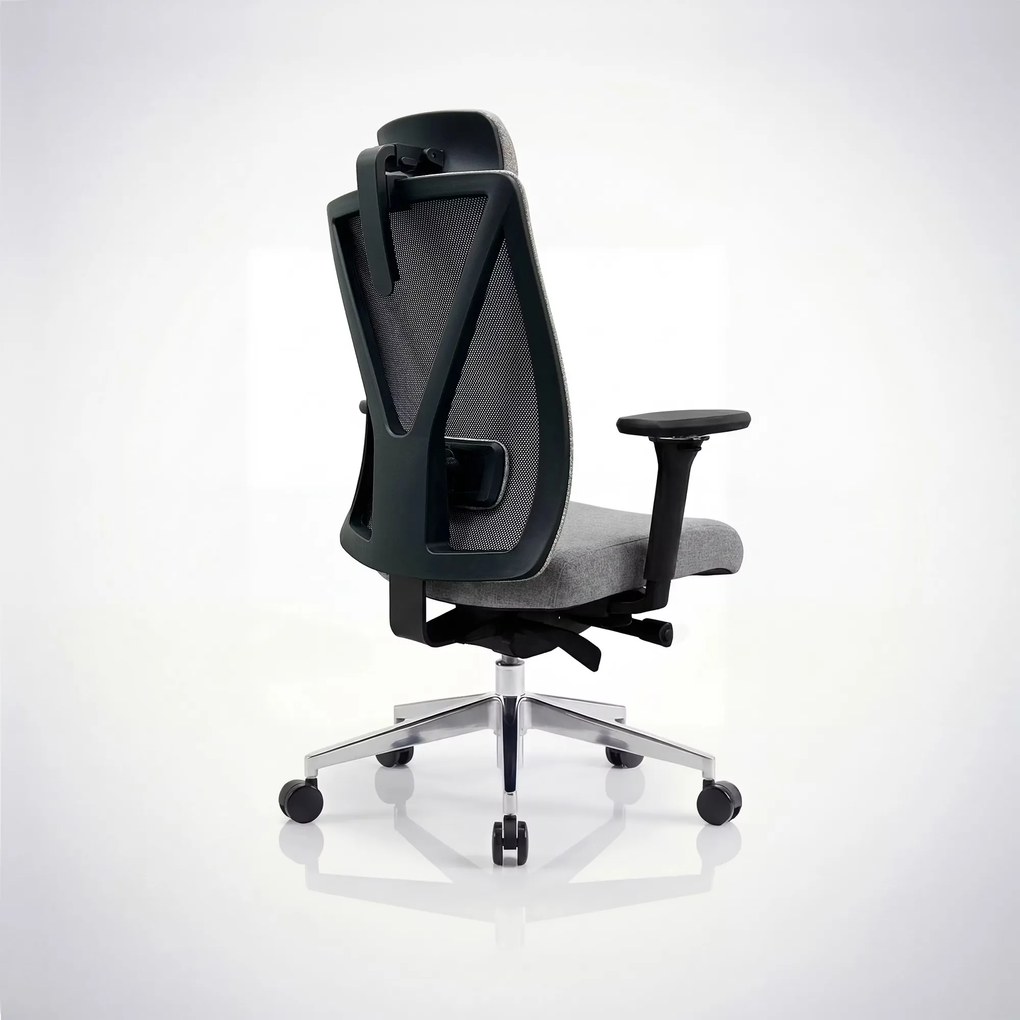 Fotel biurowy ergonomiczny szary VECTOR