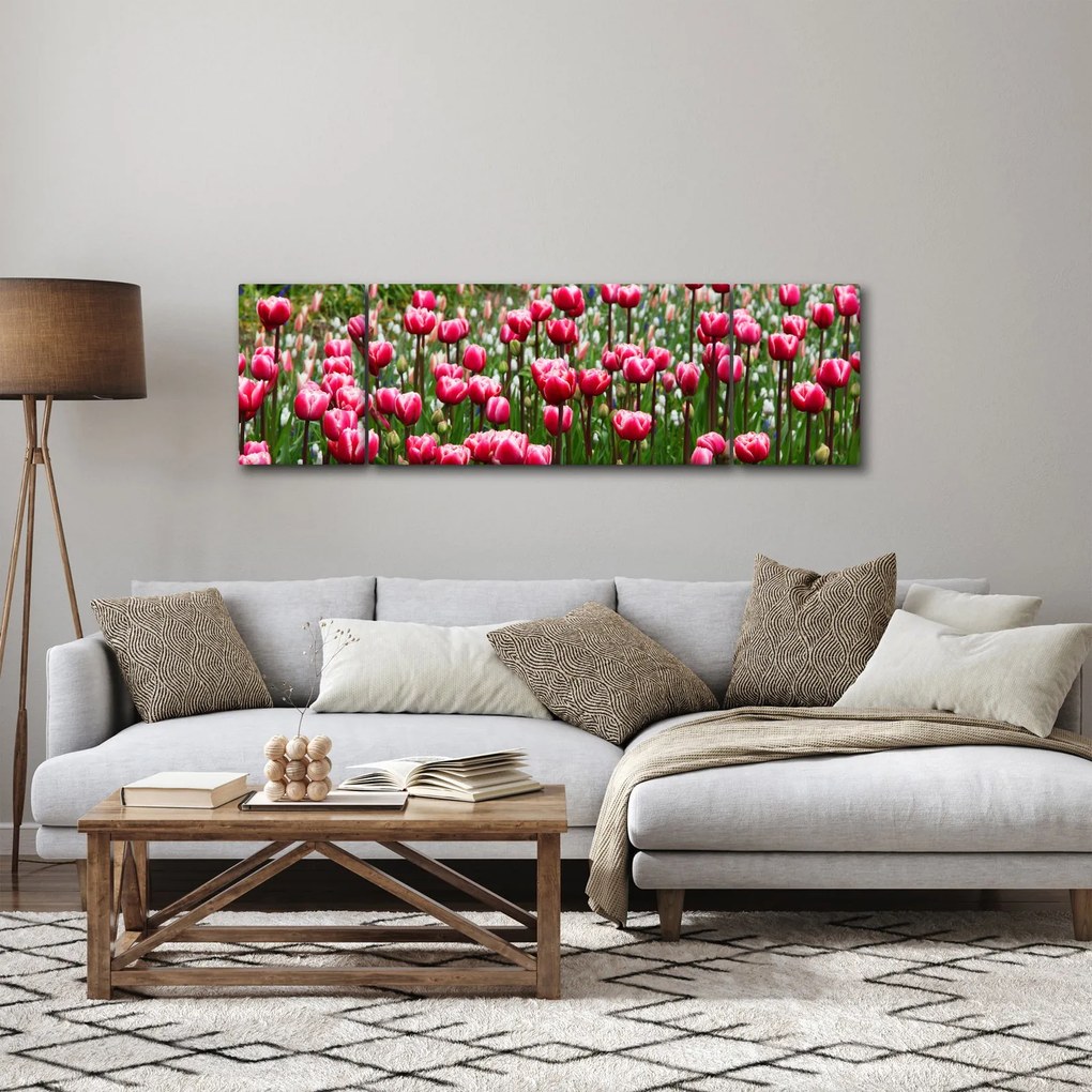 Obraz tulipanów (170x50 cm)