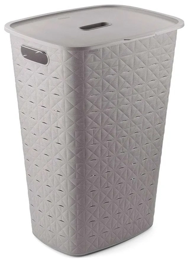 Curver Kosz na brudną bieliznę Softex 56 l, szary