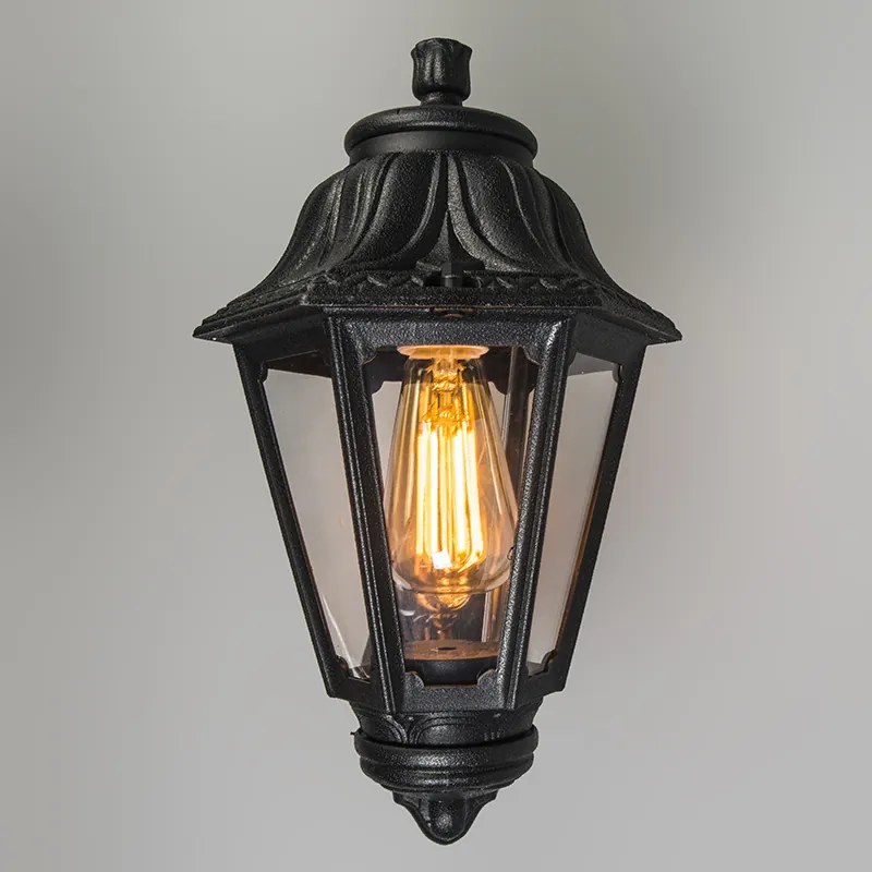 Zewnetrzna Rustykalna lampa ścienna zewnętrzna czarna IP44 - Anna klasyczny/Antyczny Oswietlenie zewnetrzne