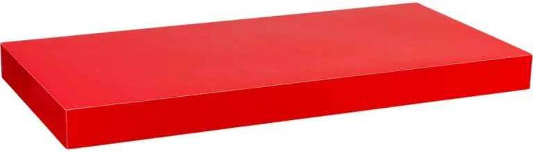 Półka ścienna STILISTA Volato czerwona z połyskiem,90 cm