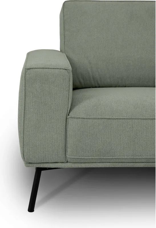 Zielony narożnik z tkaniny szenilowej (prawostronny/w kształcie litery L) Amsterdam – Scandic