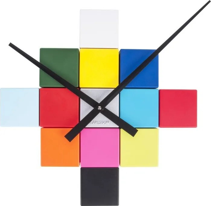 Kolorowy zegar ścienny Karlsson Do It Yourself