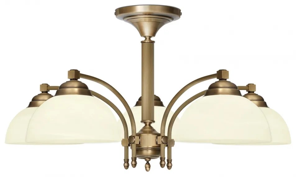 Niski żyrandol mosiężny B-S5K