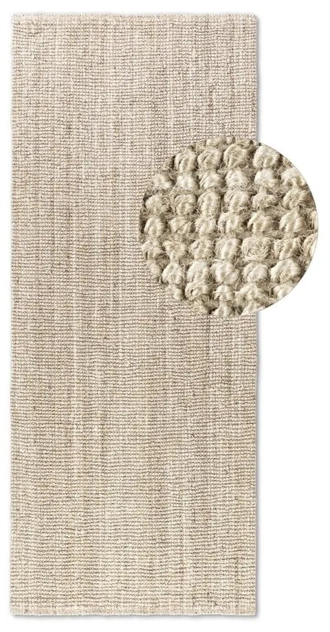 Kremowy chodnik z juty 80x200 cm Bouclé – Hanse Home