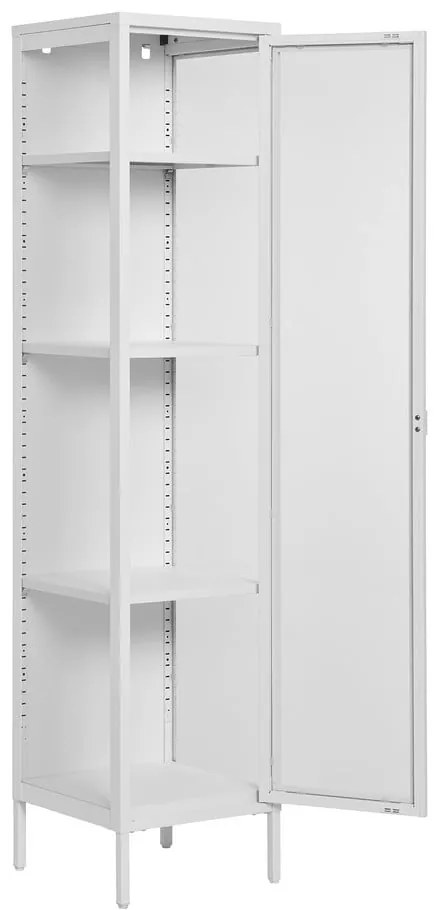 Biała metalowa witryna 40x180 cm Brisbane – House Nordic