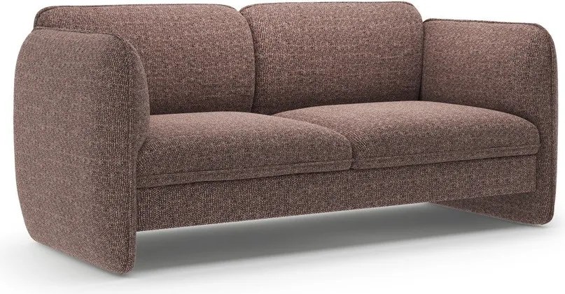 Brązowa sofa z tkaniny szenilowej 168 cm Georgia – Micadoni