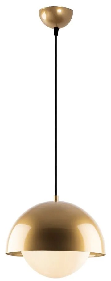 Lampa wisząca w kolorze złota ze szklanym kloszem ø 20 cm Camgoz – Opviq lights