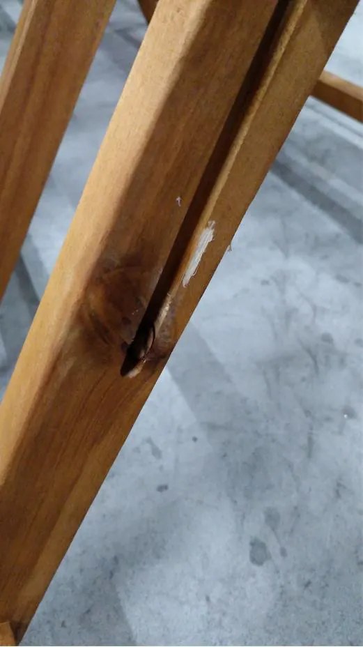 ATLAN - drewniane krzesło ogrodowe z regulacją - 2 GATUNEK