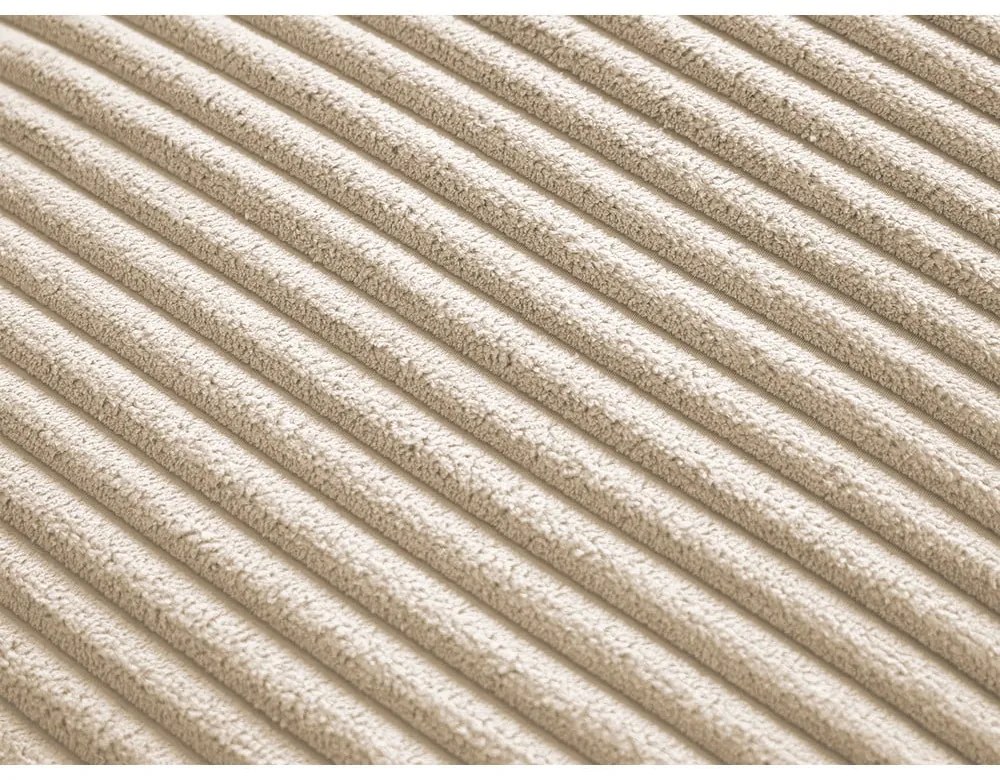 Jasnobrązowa sztruksowa rozkładana/ze schowkiem sofa 244 cm Chelsea – Bobochic Paris