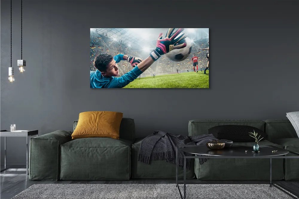 Obraz drukowany na płótnie Dynamika Bramkarskiej Obrony