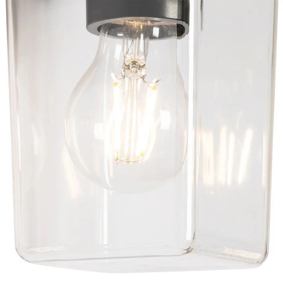 Nowoczesna lampa ścienna zewnętrzna czarna IP54 - Chimay