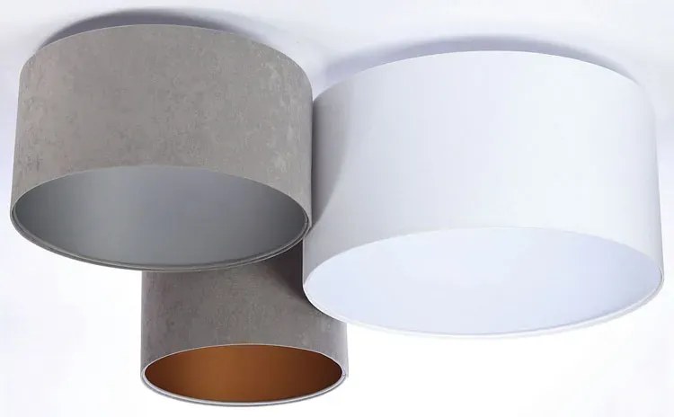 Minimalistyczny okrągły plafon welurowy A9-F65