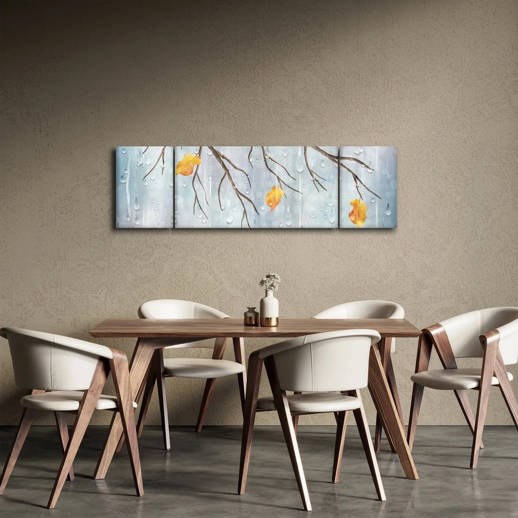 Obraz - Deszczowa jesień (170x50 cm)