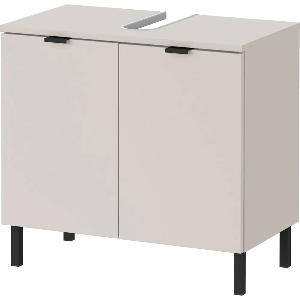 Kremowa szafka pod umywalkę 60x56 cm Arcena – Germania